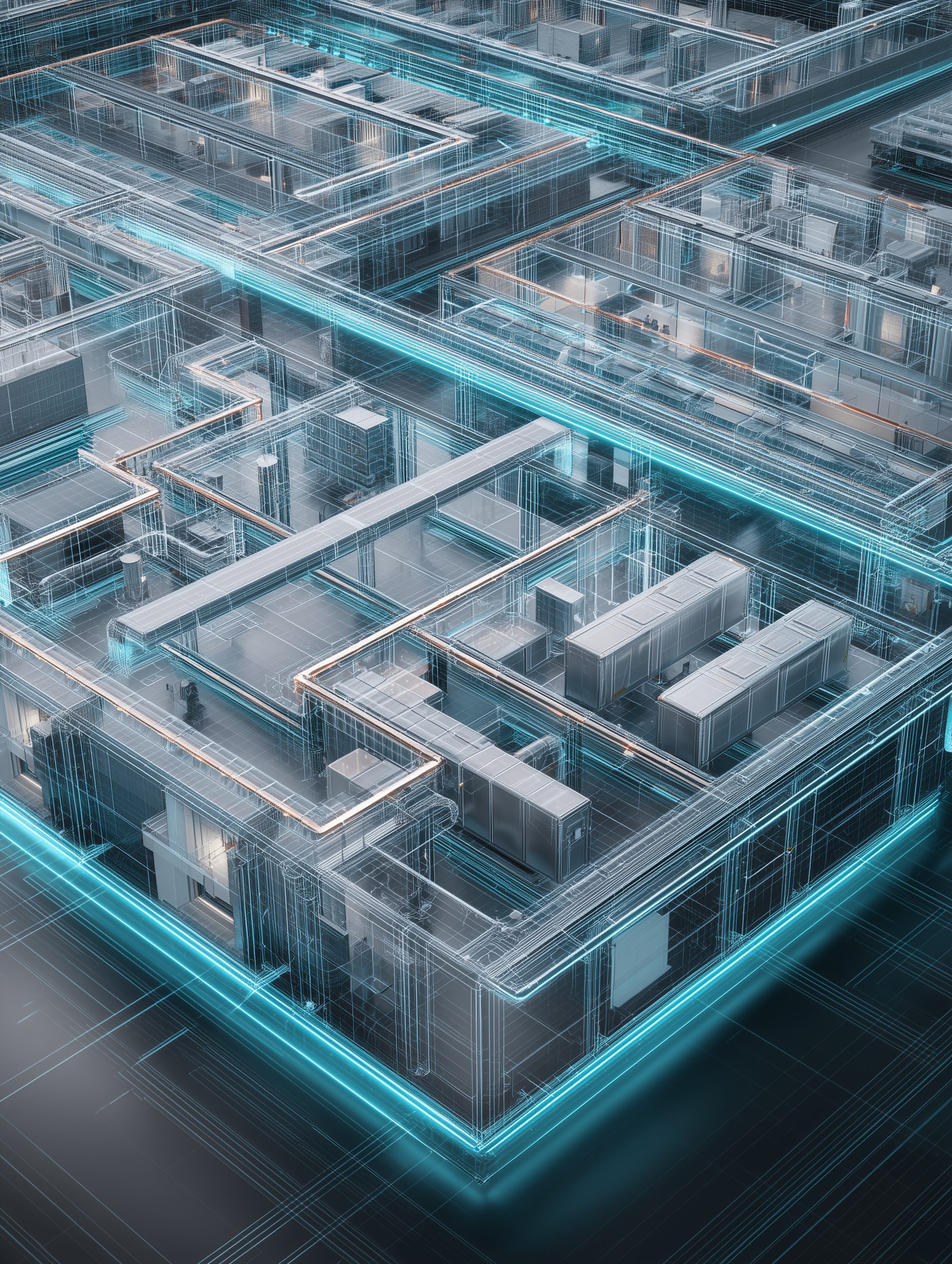 Sistema HVAC modelado en Revit